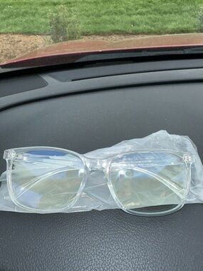 Clear Frame Blue Light Blocking Glasses - Transparent